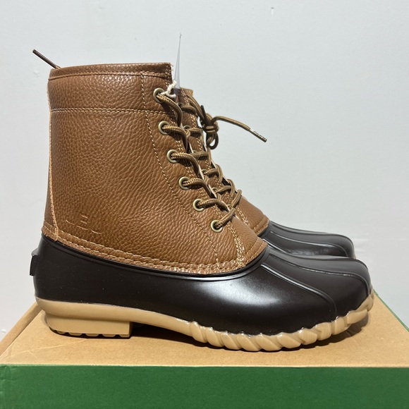 JBU Men’s Maine Waterproof Fall Duck Boot Tan NEW NIB - Picture 2 of 5
